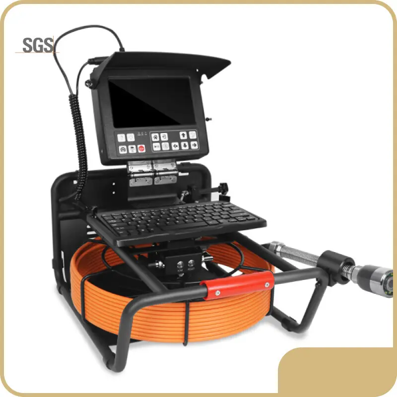 製品 ポータブル130フィートカラー下水道排水管検査カメラ会社 1