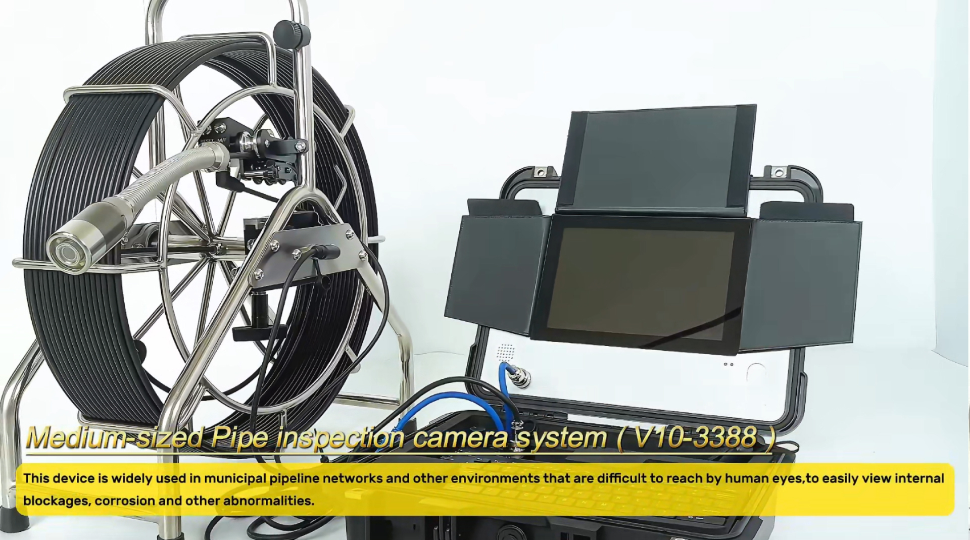 AHD 40mm itsetasoittuva 60m putken viemärikamerajärjestelmä 1