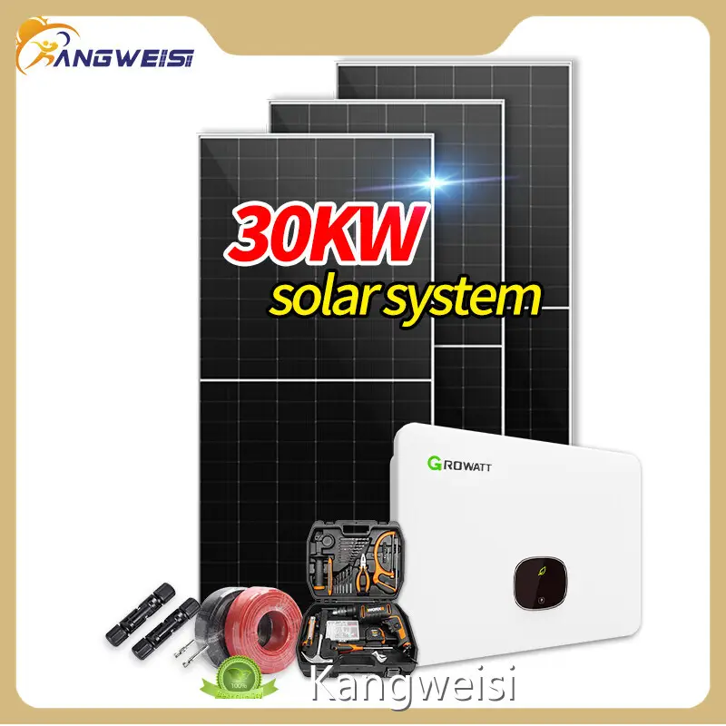 Kangweisi Solar System Supplier Brand 30KW/50KW Western Union Custom 1