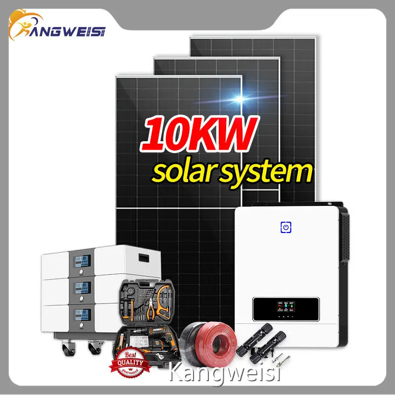 Kangweisi Solar System Wholesalers KWS 10KW-hybrid Hybrid-Grid 1