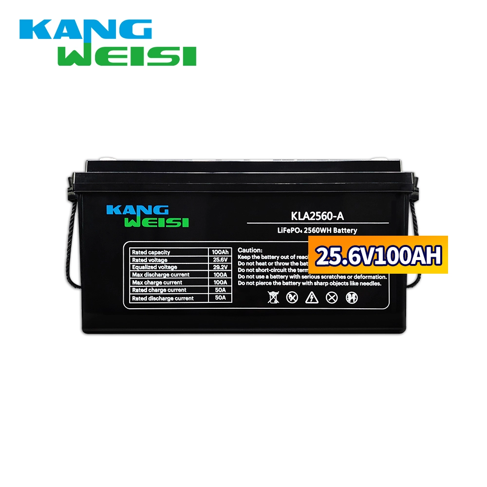 Batterie de stockage d'énergie solaire Batterie au lithium photovoltaïque 25.6V100AH ​​Batterie de plomb-au-lit64 1