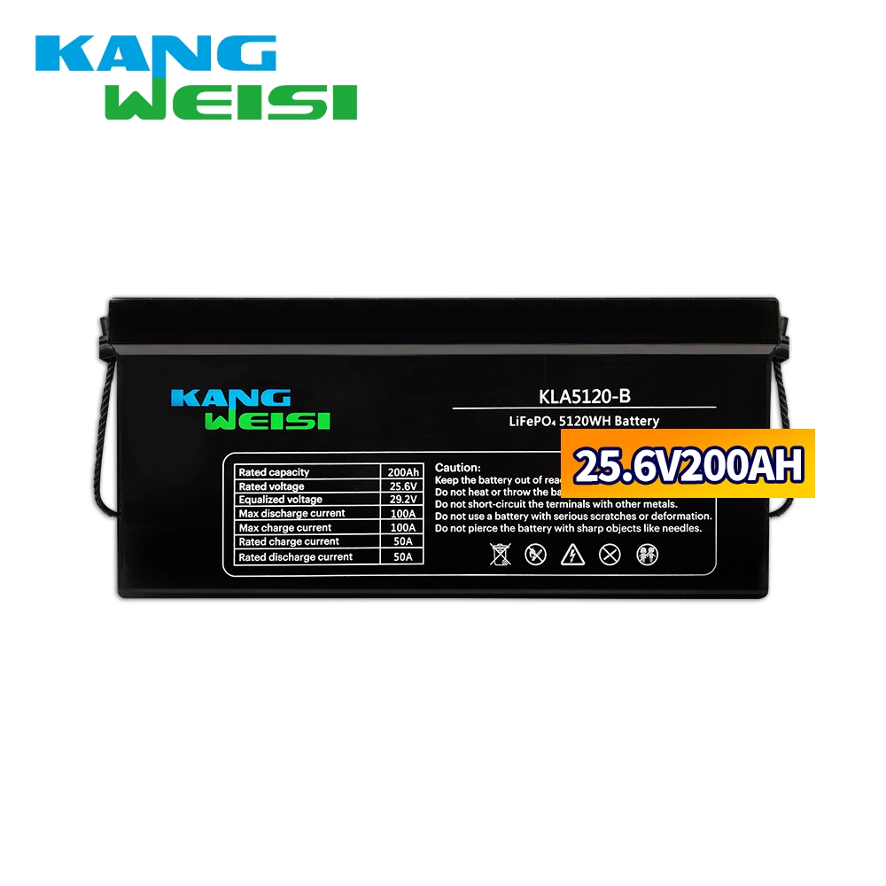 Batterie photovoltaïque au lithium fer phosphate grande capacité 25.6V200AH batterie plomb-lithium système de stockage d'énergie de cellule solaire extérieure IP64 1