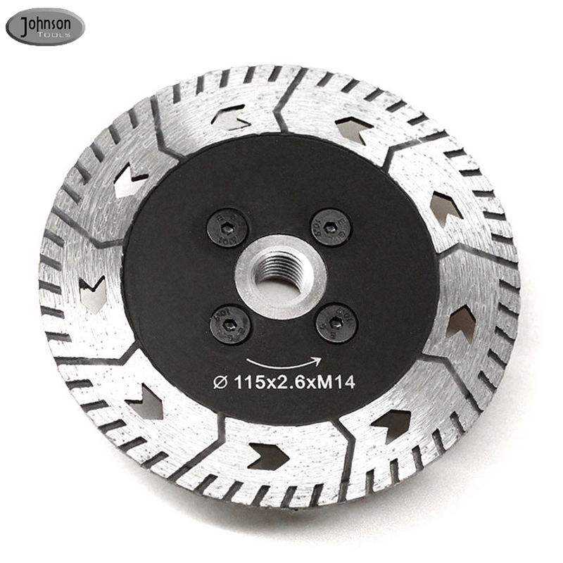 Johnson Tools 75mm-230mm Granit, Mermer, Beton İçin Sıcak Preslenmiş Testere Bıçağı Kesme ve Taşlama 1