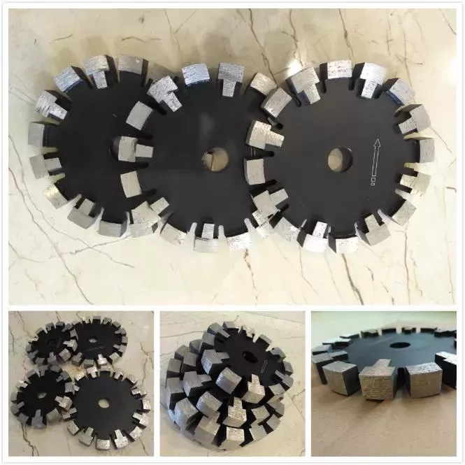 Lame de scie diamantée pour chauffage au sol, 125mm, soudée au Laser, pour béton dur, avec dents de Protection 2