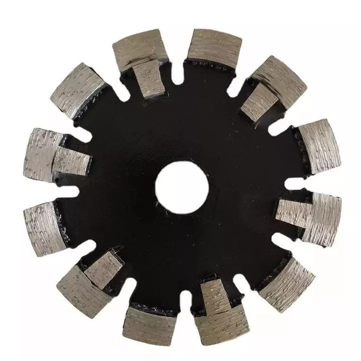Lame de scie diamantée pour chauffage au sol, 125mm, soudée au Laser, pour béton dur, avec dents de Protection 3