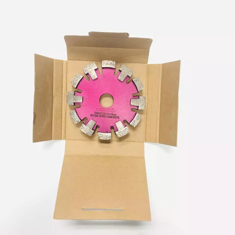 Lame de scie diamantée pour chauffage au sol, 125mm, soudée au Laser, pour béton dur, avec dents de Protection 5