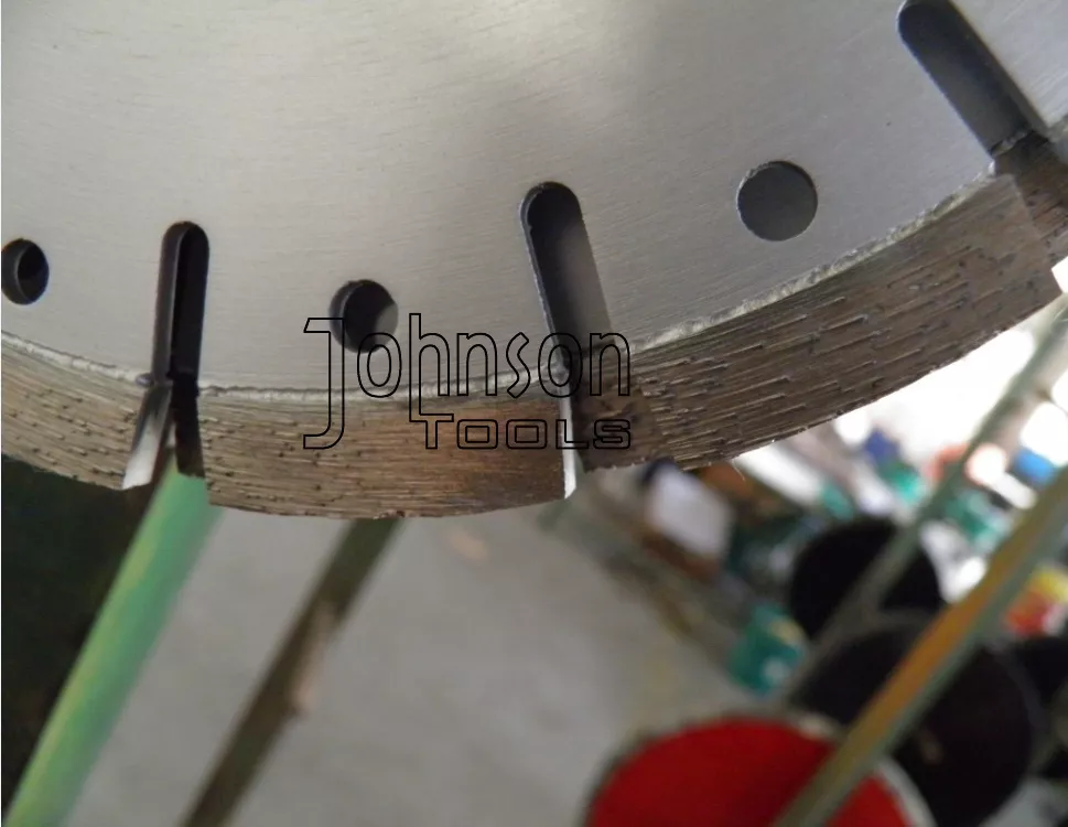 U-Schlitz 210 mm Tuck Point Diamantklingen mit Dekorationsloch, silberfarben 2