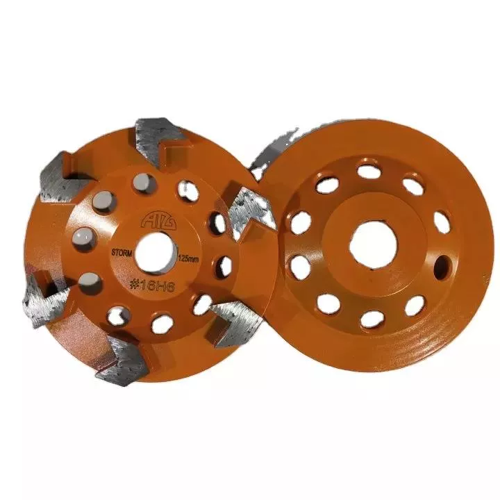 125mm 30/35 Anak Panah Berlian Segmen Cawan Pengisar Berlian Grit Roda 1