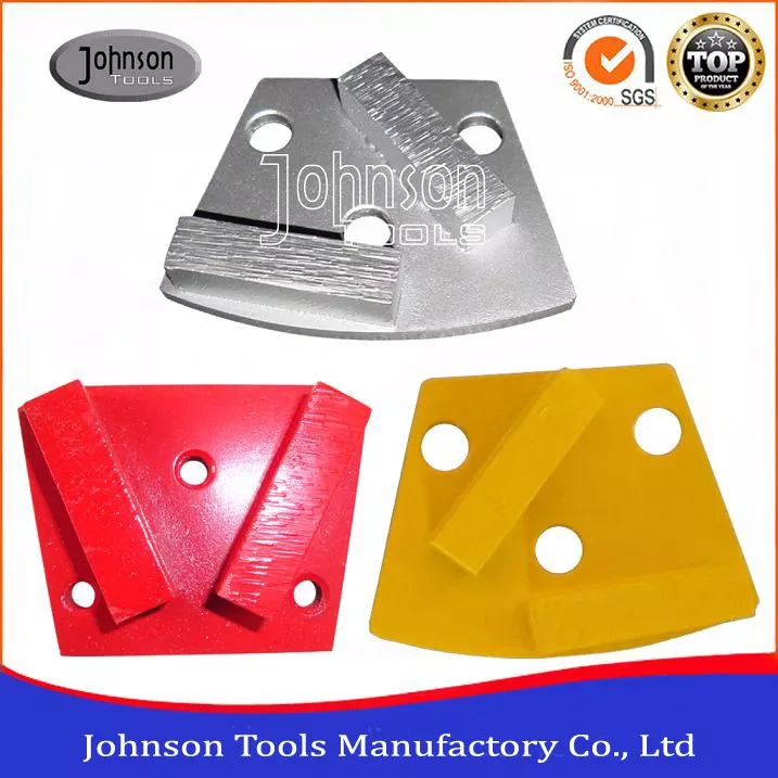 Johnson utiliza ferramentas o bloco de moedura de moedura concreto do diamante principal da placa da placa de dois segmentos 1