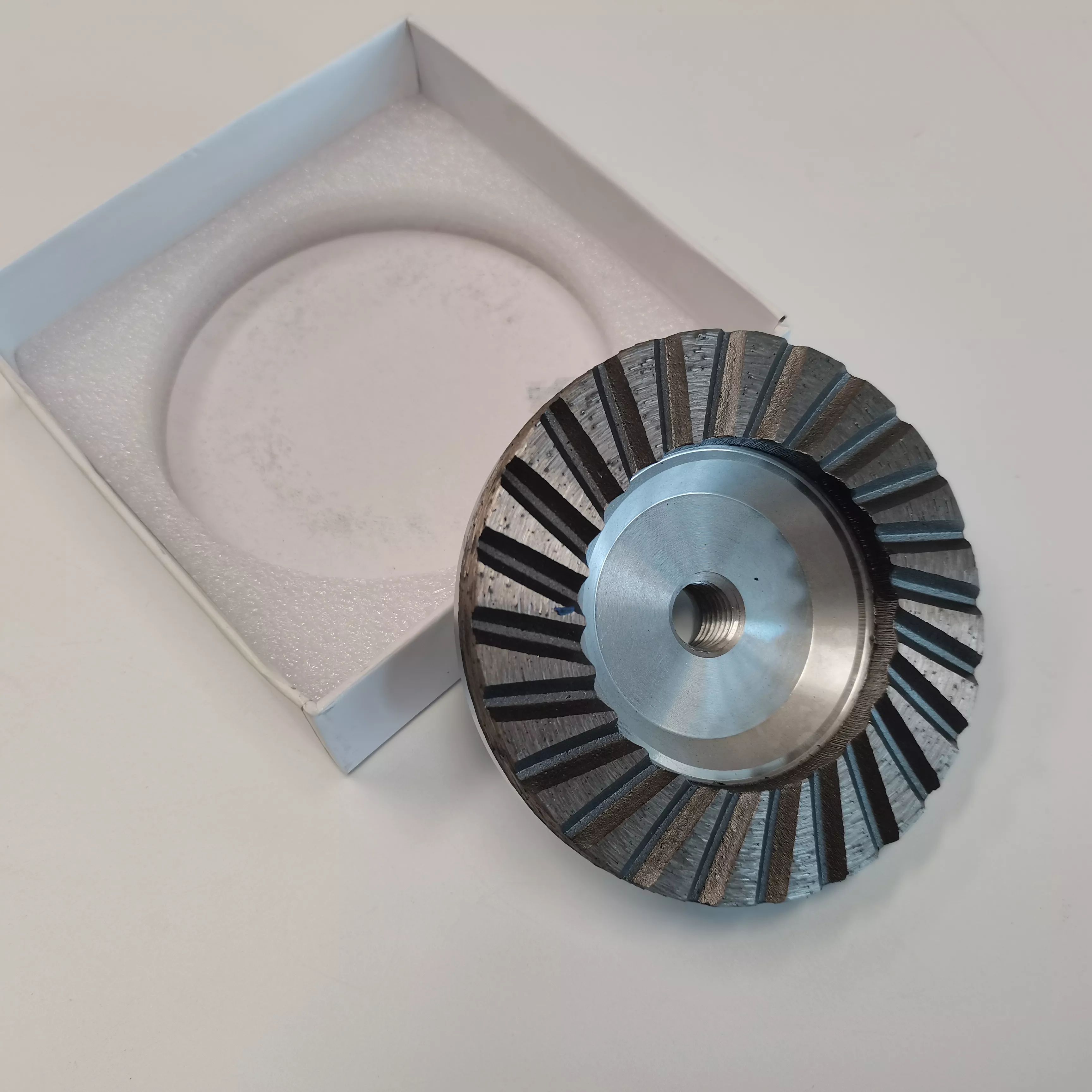 Roda Cawan Pengisar Berlian Asas Aluminium 4 100 MM untuk Mengisar Konkrit, Granit dan Batu 3