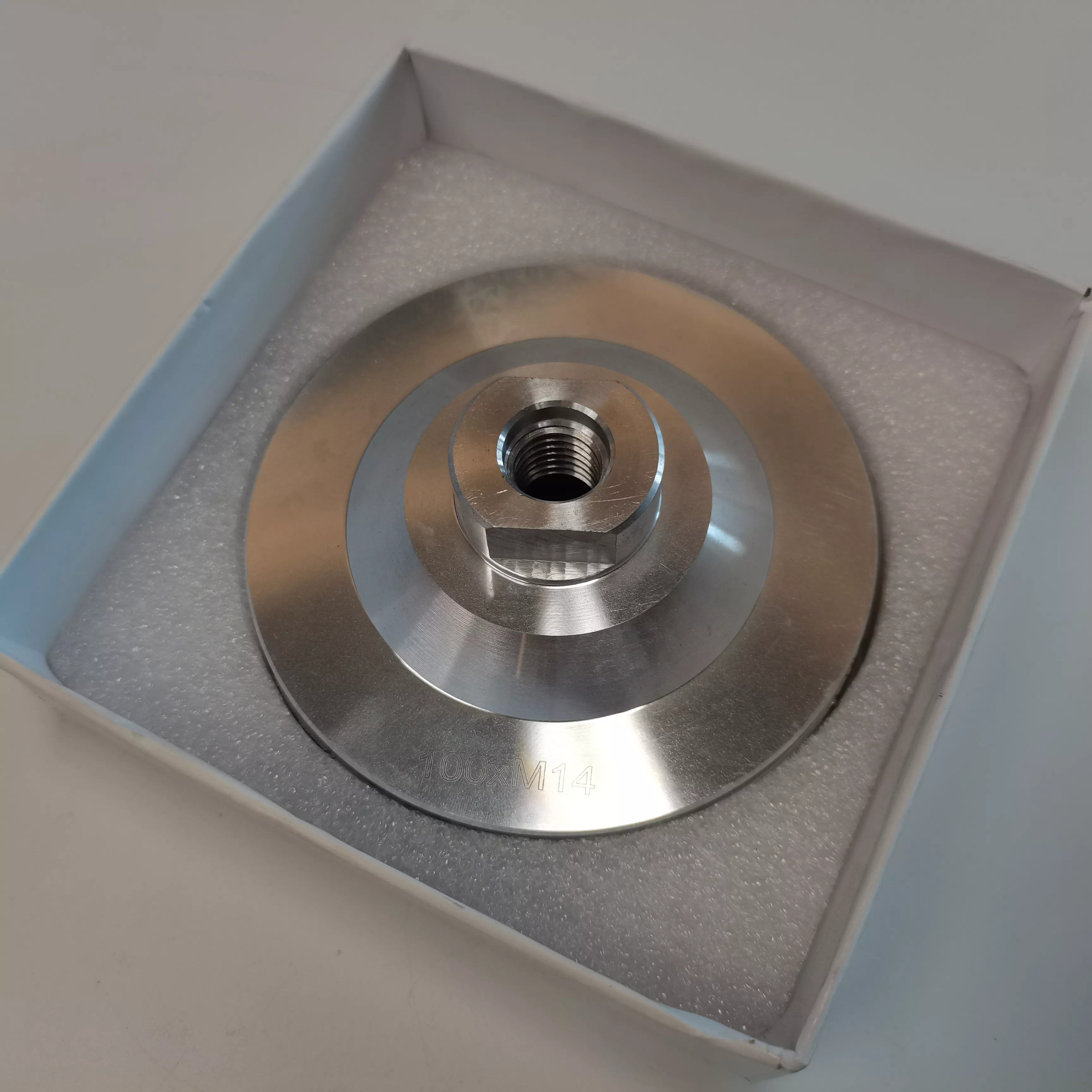 Roda Cawan Pengisar Berlian Asas Aluminium 4 100 MM untuk Mengisar Konkrit, Granit dan Batu 6