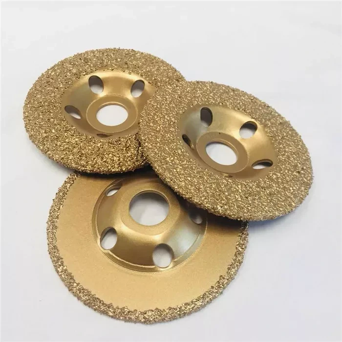 Ahşap ve Kauçuk için 115mm Elmas Aşındırıcı Vakum Tungsten Karbür Taşlama Diskleri Fincan Tekerlekler 1