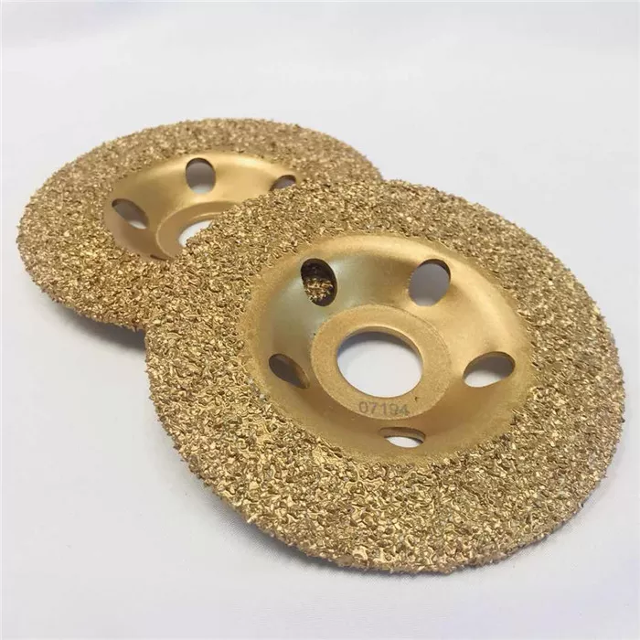 Dischi abrasivi in ​​carburo di tungsteno con dischi abrasivi diamantati da 115 mm, ruote a tazza per legno e gomma 5