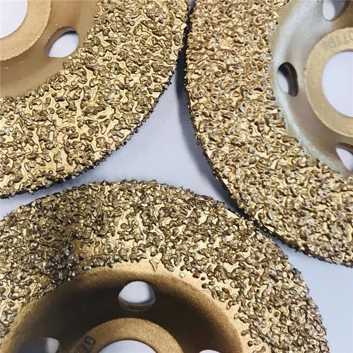 Dischi abrasivi in ​​carburo di tungsteno con dischi abrasivi diamantati da 115 mm, ruote a tazza per legno e gomma 6