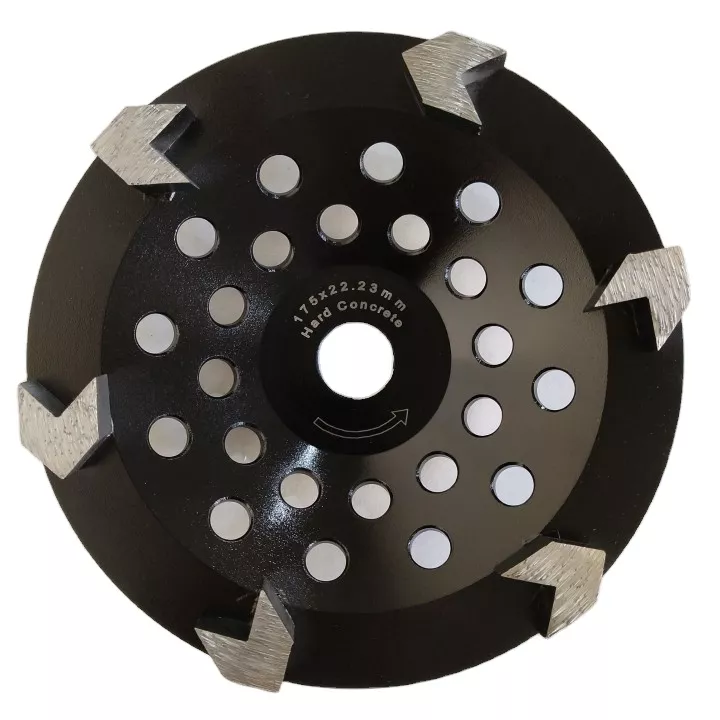 Roda Pengisar Berlian Anak Panah 7 untuk Penyingkiran Salutan Mastic Epoksi Cat dengan Arbor 5/8-11 1