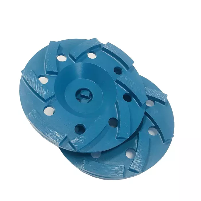 Ruote a tazza in granito per pavimenti a turbinio segmentate con diamante da 105 mm con foro centrale da 22,23 mm 2