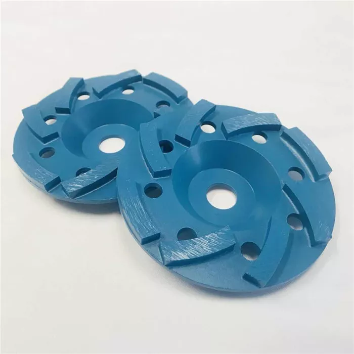Ruote a tazza in granito per pavimenti a turbinio segmentate con diamante da 105 mm con foro centrale da 22,23 mm 4