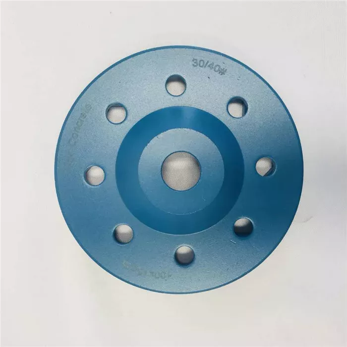 Ruote a tazza in granito per pavimenti a turbinio segmentate con diamante da 105 mm con foro centrale da 22,23 mm 3