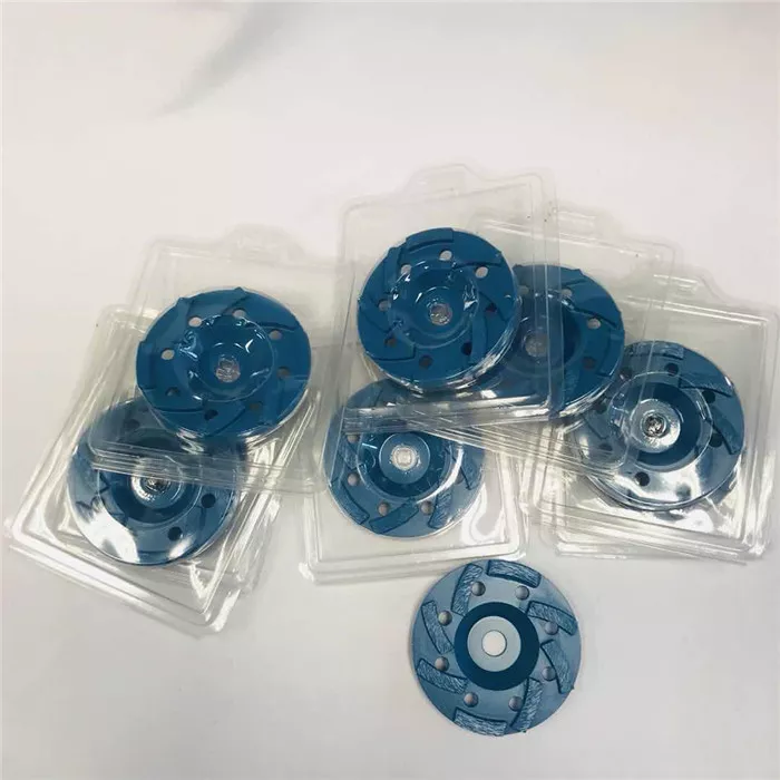 Ruote a tazza in granito per pavimenti a turbinio segmentate con diamante da 105 mm con foro centrale da 22,23 mm 5