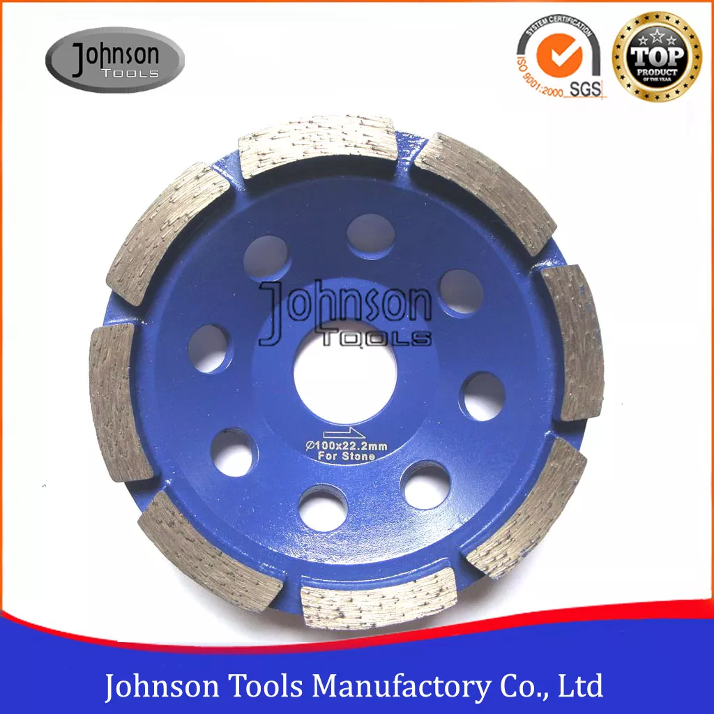 Mola a tazza diamantata a fila singola da 105 mm Johnson Tools per pietra 3