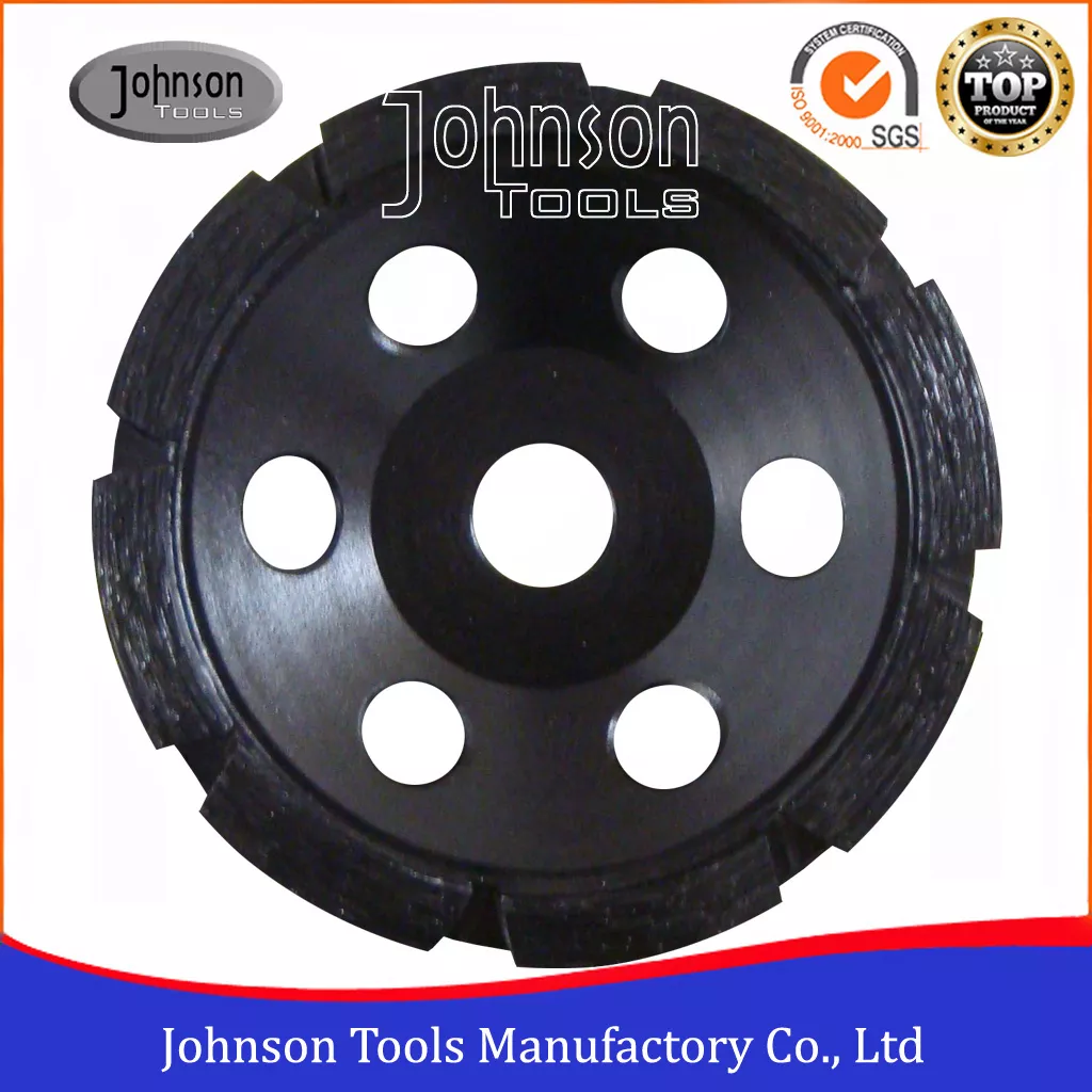 Mola a tazza diamantata a fila singola da 105 mm Johnson Tools per pietra 5