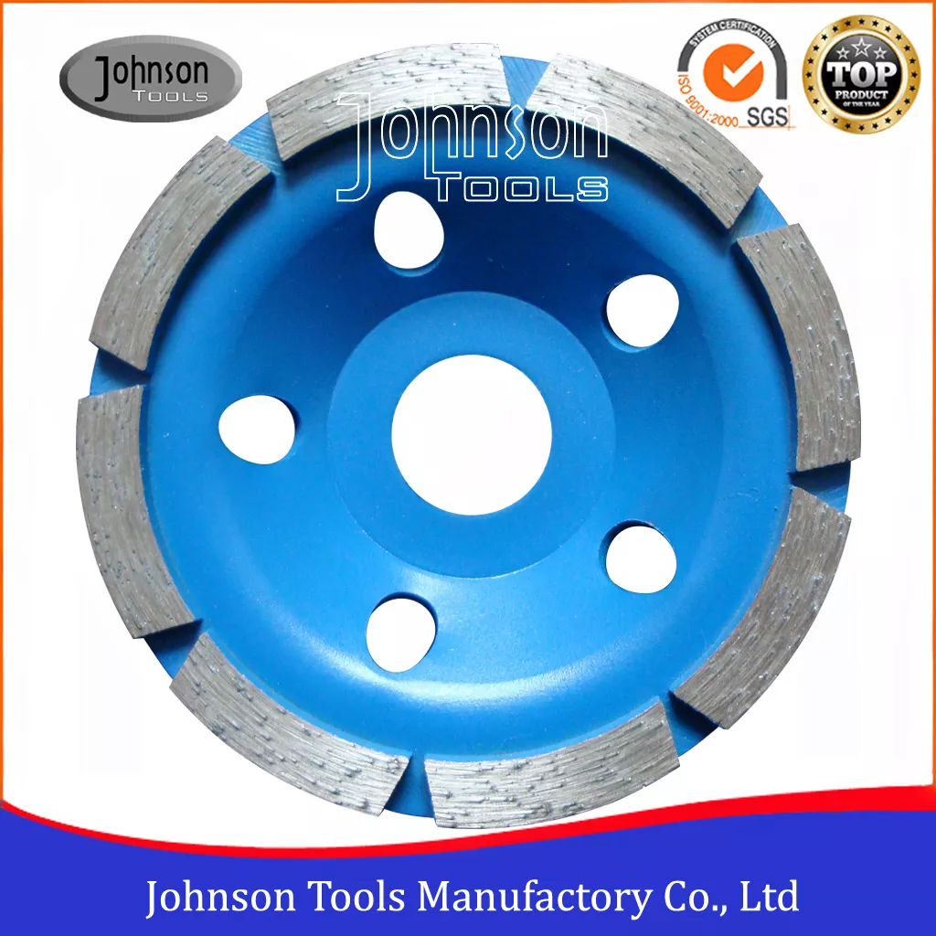 Mola a tazza diamantata a fila singola da 105 mm Johnson Tools per pietra 6