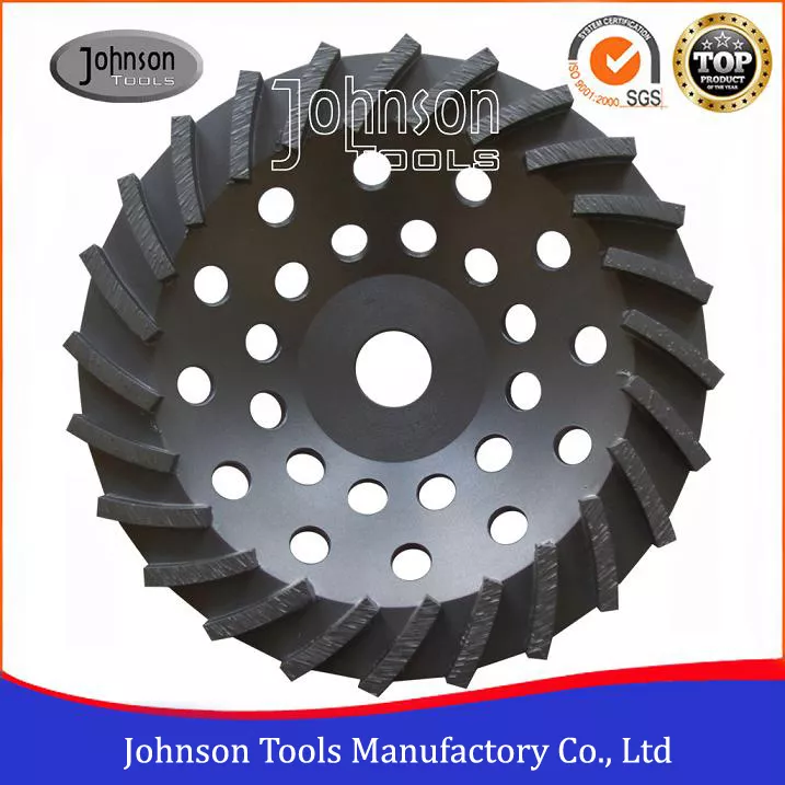 Mola a tazza diamantata a spirale Johnson Tools da 180 mm Mola a tazza per pietra e cemento 3
