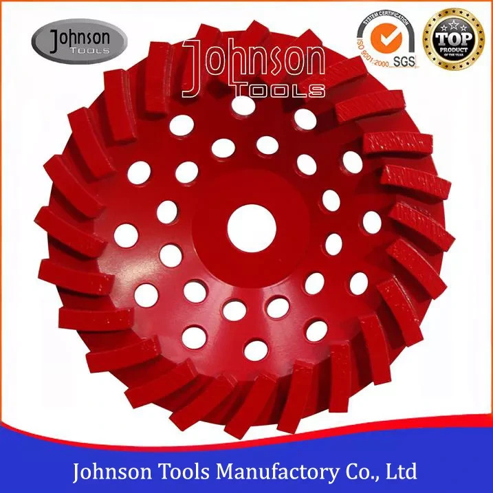 Johnson Tools 180mm Diamond Swirl Cup Wheel Cup Wheel for Stone and Concrete 1