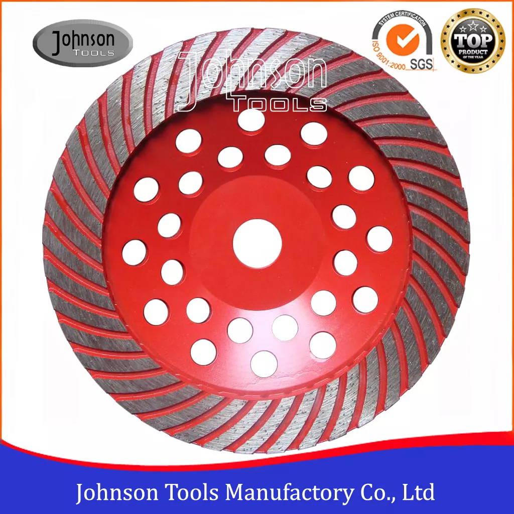 Johnson Tools OD180mm Turbo Diamond Cup Wheels para moler tipos de piedra, granito duro y ladrillo duro 1