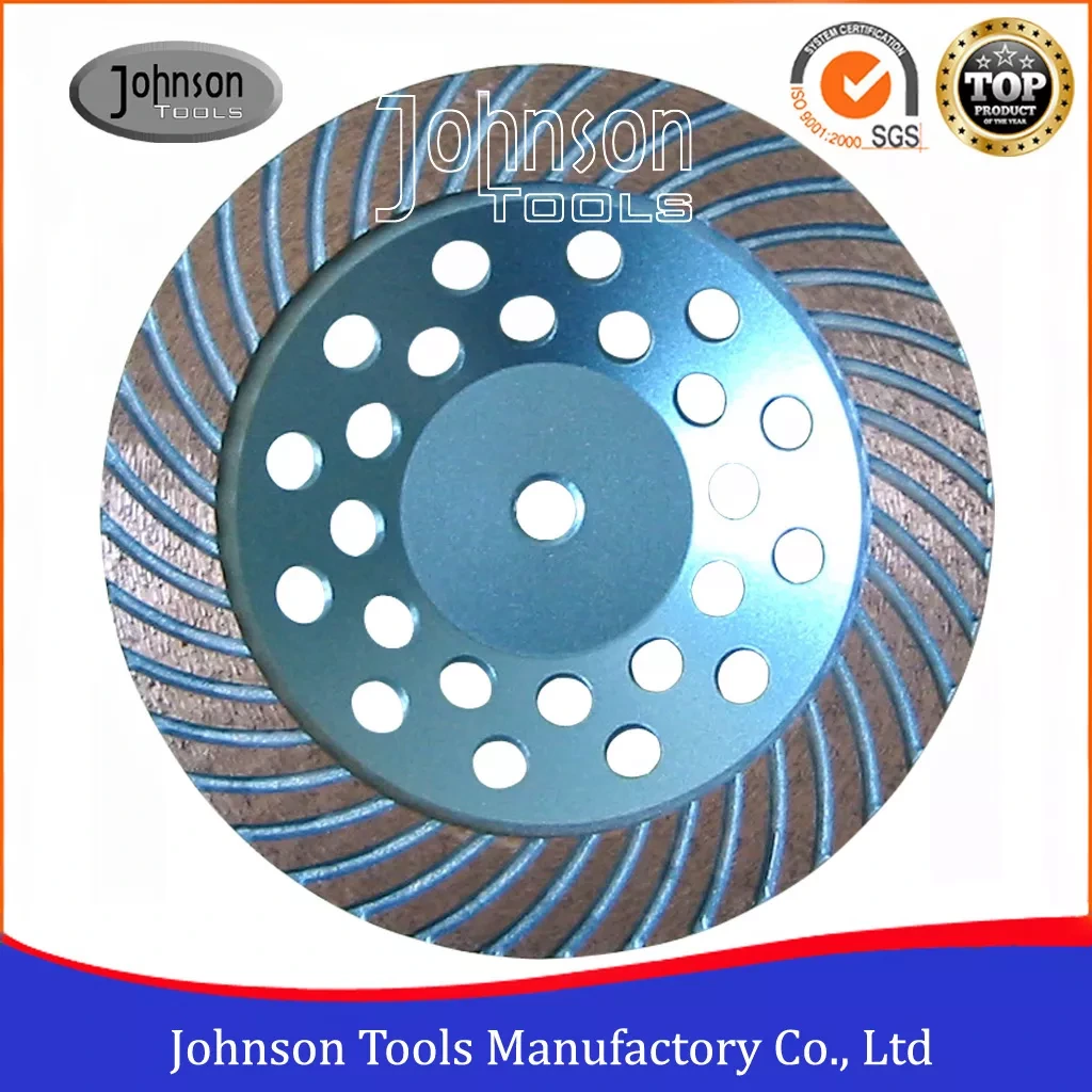 Johnson Tools OD180mm Turbo Diamond Cup Wheels para moer tipos de pedra, granito duro e tijolo duro 3