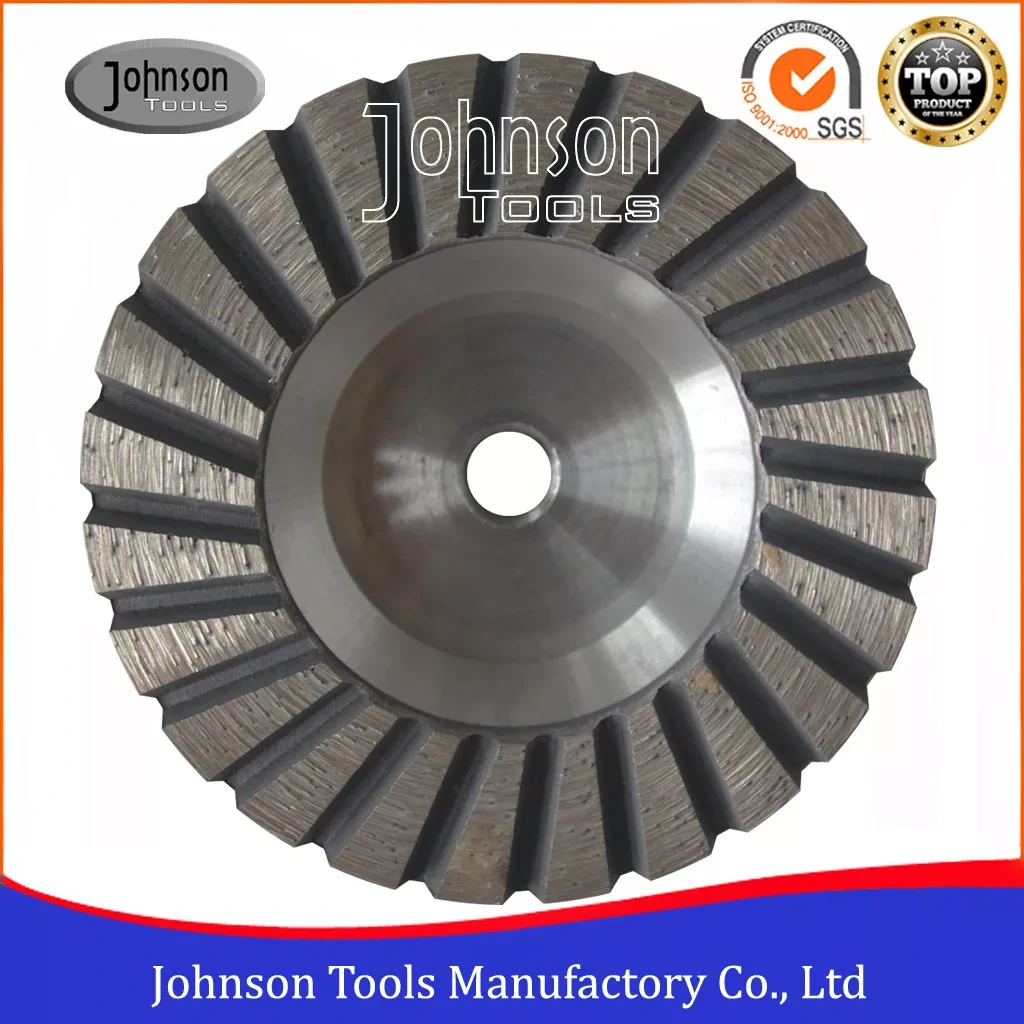 100mm Turbo Cup Wheel With Aluminium Core for Stone Grinding 1