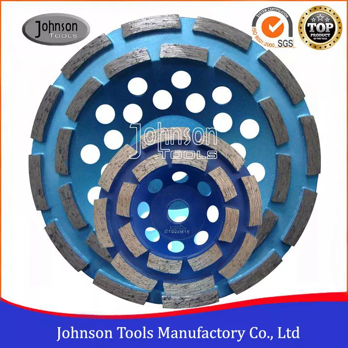 Johnson Tools Granit, Taş, Mermer, Duvarcılık, Beton İçin Açılı Taşlama İçin Çift Sıralı Elmas Çanak Taşı 3