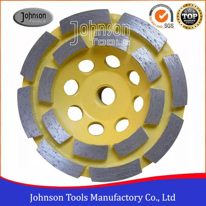 Johnson Tools Granit, Taş, Mermer, Duvarcılık, Beton İçin Açılı Taşlama İçin Çift Sıralı Elmas Çanak Taşı 4
