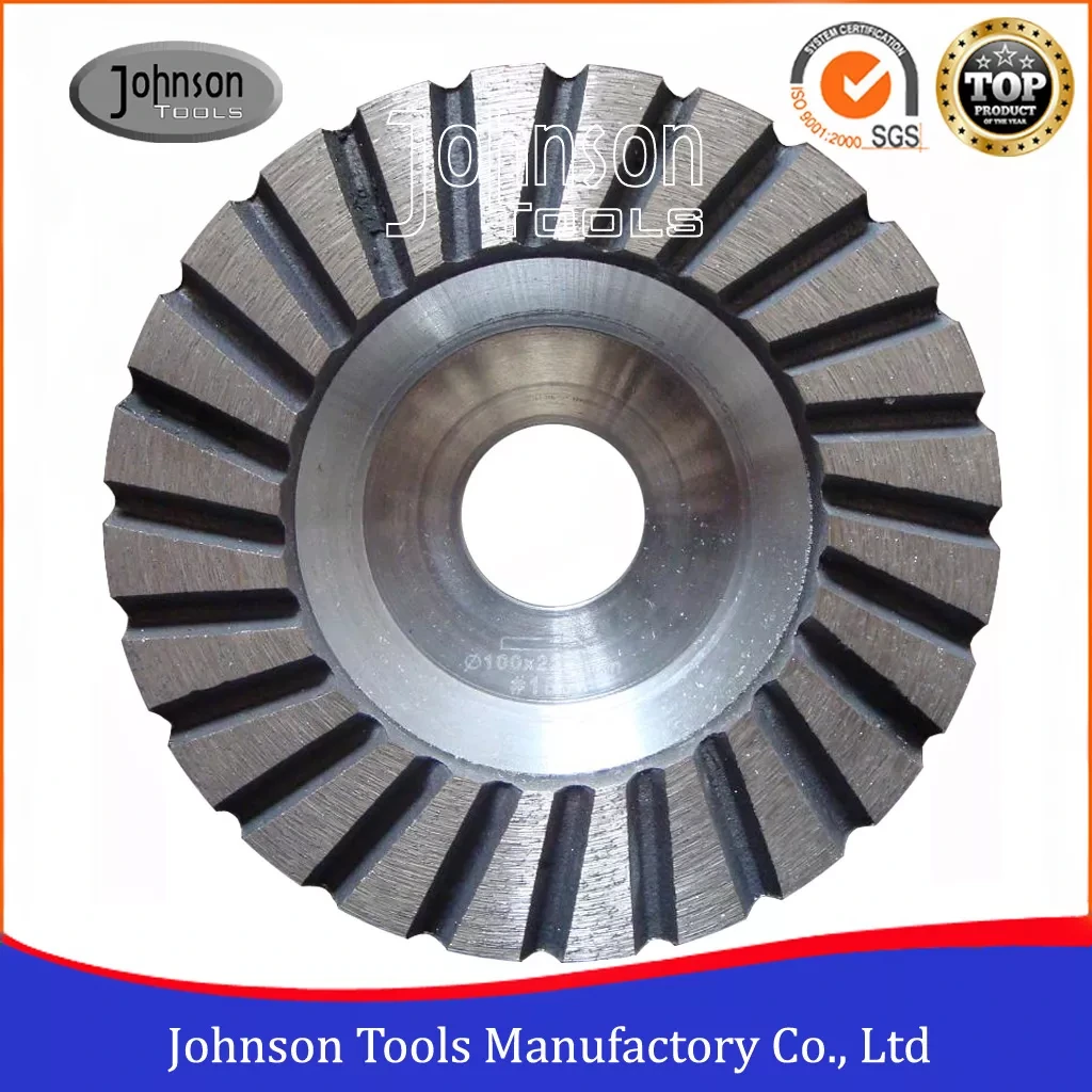 Diamond turbo cup wheel with aluminum steel disc 1