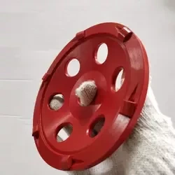 Meule diamantée PCD 125mm 5 pouces 6T pour l'élimination de la peinture époxy 4