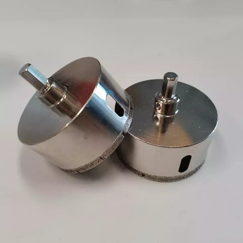 Sega a tazza con punta diamantata elettrolitica a prezzo economico per la foratura di piastrelle di vetro, granito ceramico 3