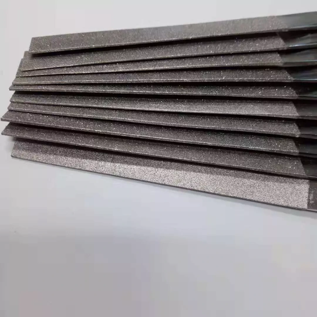 Metal Taşlama Aletleri Ahşap Taş Çelik için Elektroliz Bileme Düz Elmas İğne Dosyaları 1