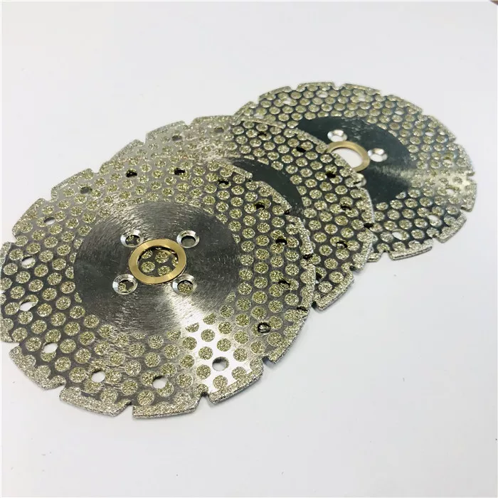Disco de moagem de corte revestido de diamante galvanizado com pontos redondos de 125 mm para mármore granito 1