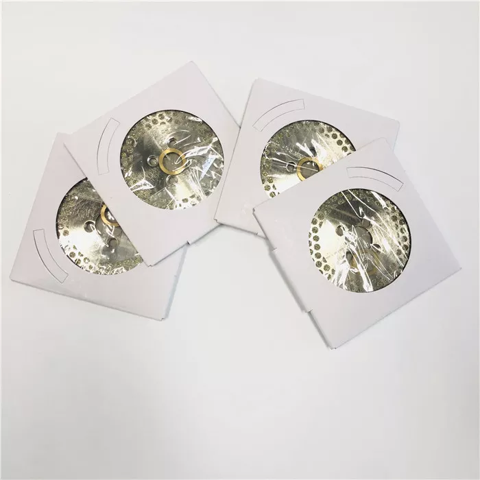 Disco de moagem de corte revestido de diamante galvanizado com pontos redondos de 125 mm para mármore granito 4