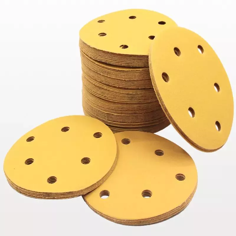 Venda Flash Discos de lixa de alumínio 5 tamanhos 125mm, folha de papel de lixa mista para lixadeira de piso 2