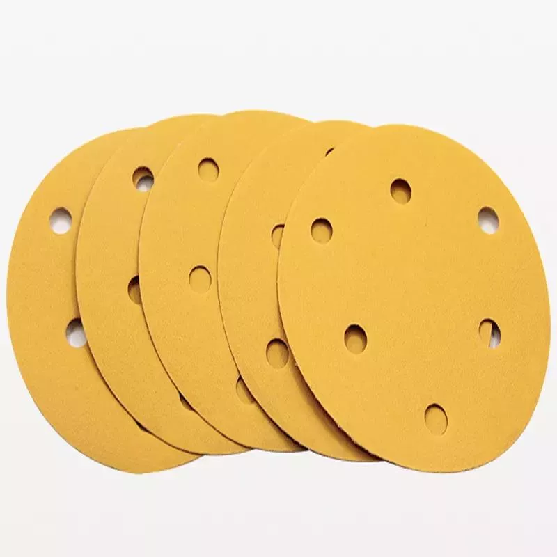 Venda Flash Discos de lixa de alumínio 5 tamanhos 125mm, folha de papel de lixa mista para lixadeira de piso 4
