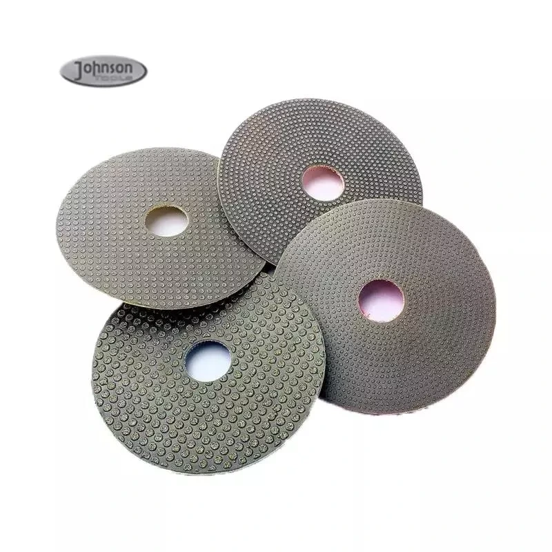 Johnson Tools 3 pouces 75mm 7 étapes bord galvanisé polissage utilisation humide diamant ponçage tampon de polissage pour carrelage en marbre de roche 1