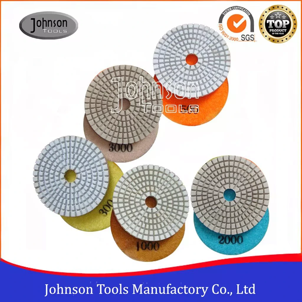 75 mm bis 180 mm weiße Diamantpads für Marmor 1