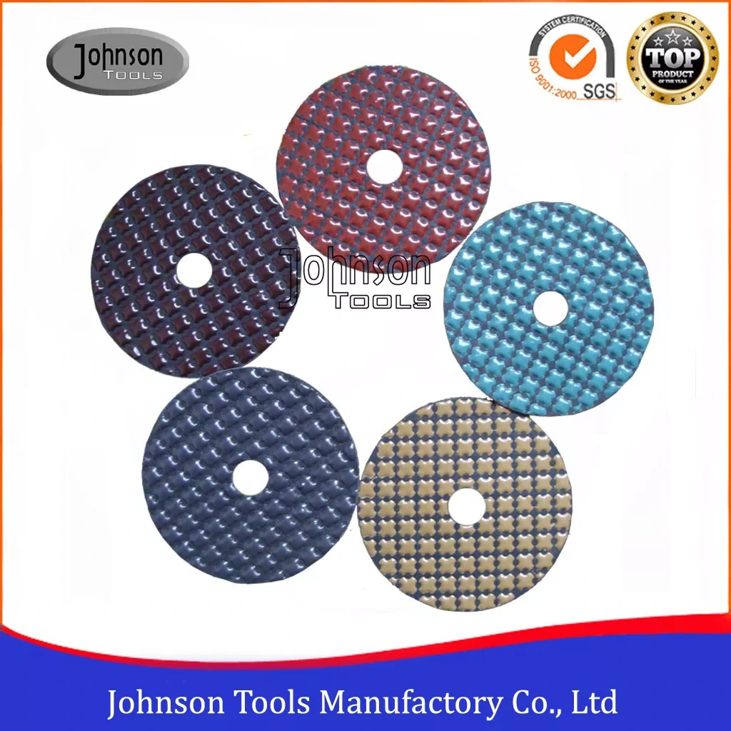 4 Inch 5 Step Dry Use Diamond Polishing Discs 1