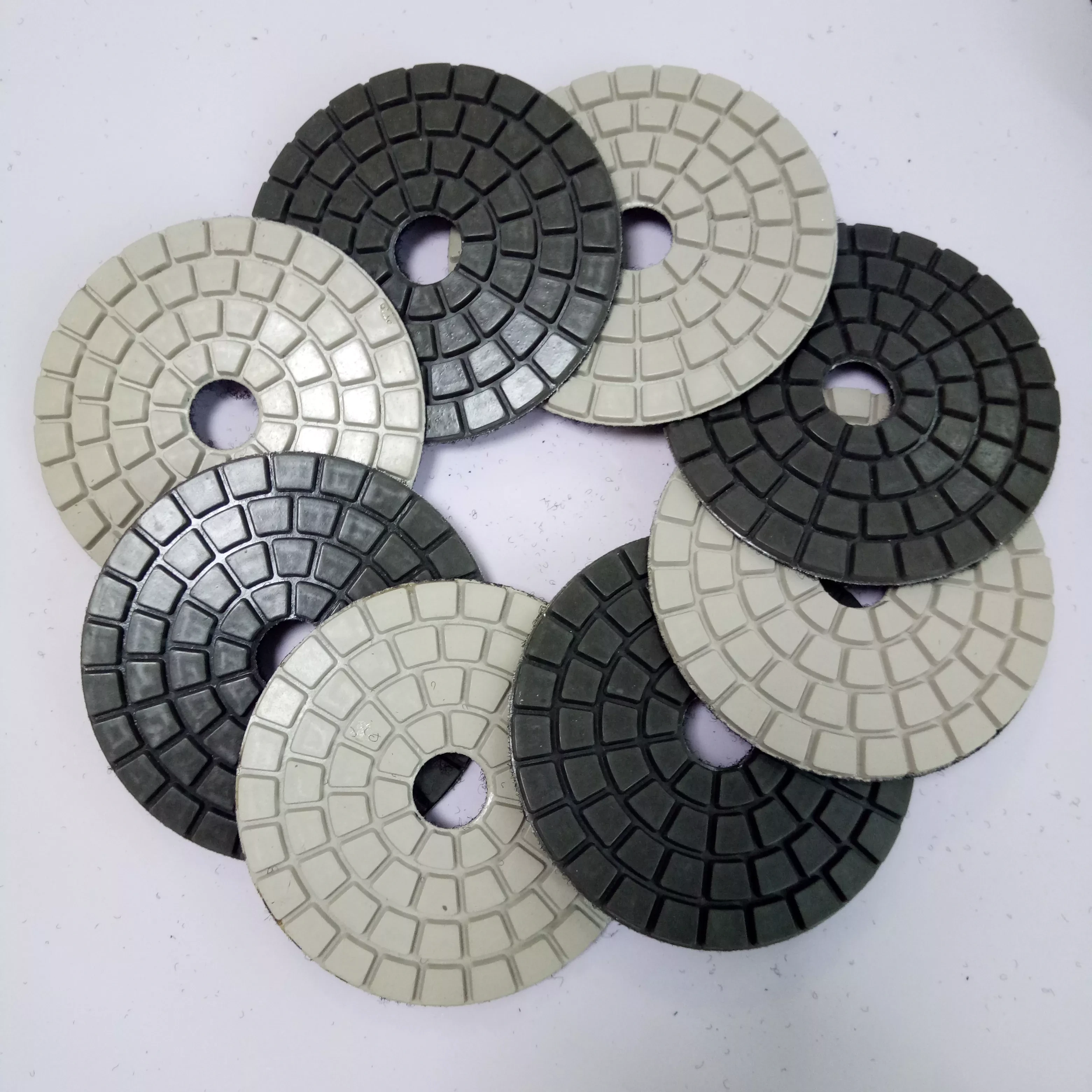 Premium Black & Weiße Diamant-Polierpads, 10,2 cm, Puffer für Granit und Marmor 1