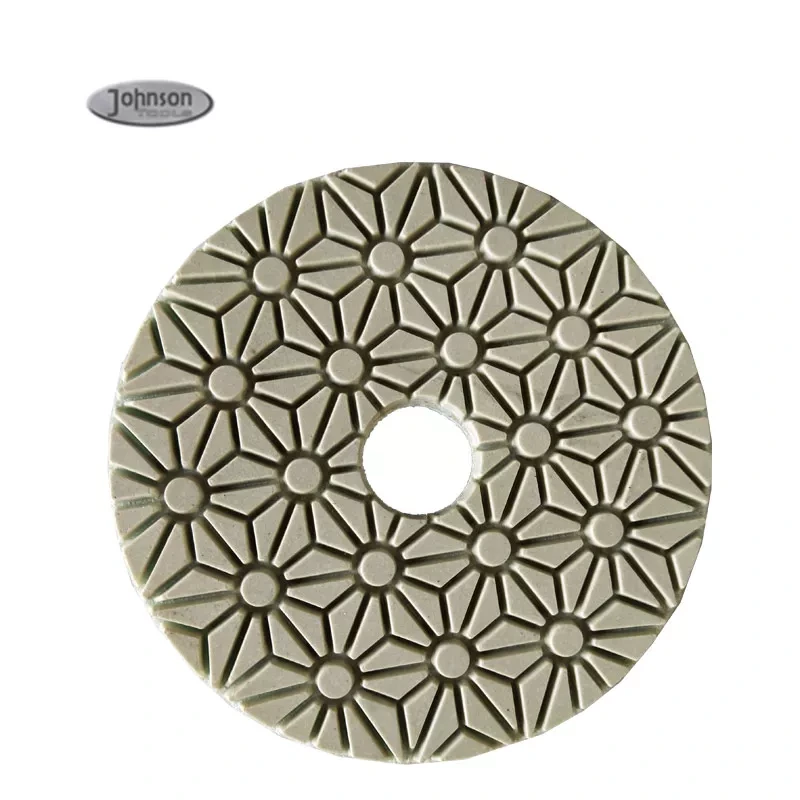 Tampon de polissage diamant en marbre humide, Durable, 100mm, 3 étapes, pour carreaux de céramique, porcelaine, pierre, marbre, résine 5