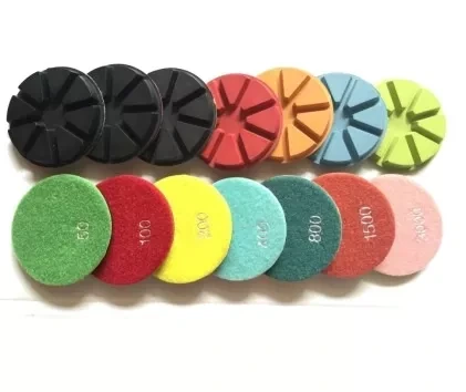 Concrete Abrasive Tools 4 Inch Diamond Resin Polishing Pads for Concrete Floor 1