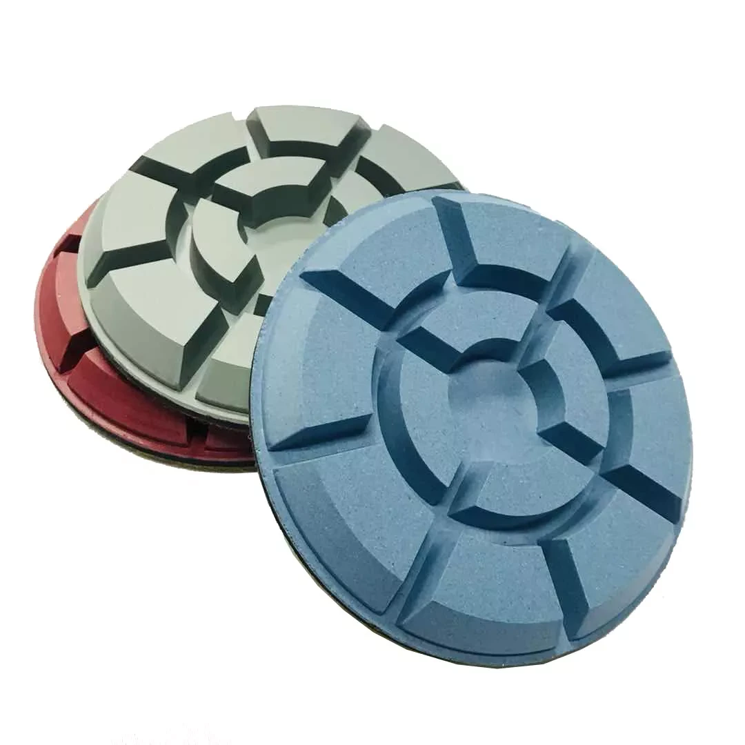 Johnson Tools 4 pulgadas 100 mm Herramientas abrasivas para pisos de concreto Almohadillas para pulido en seco de diamante de resina con precio competitivo 1