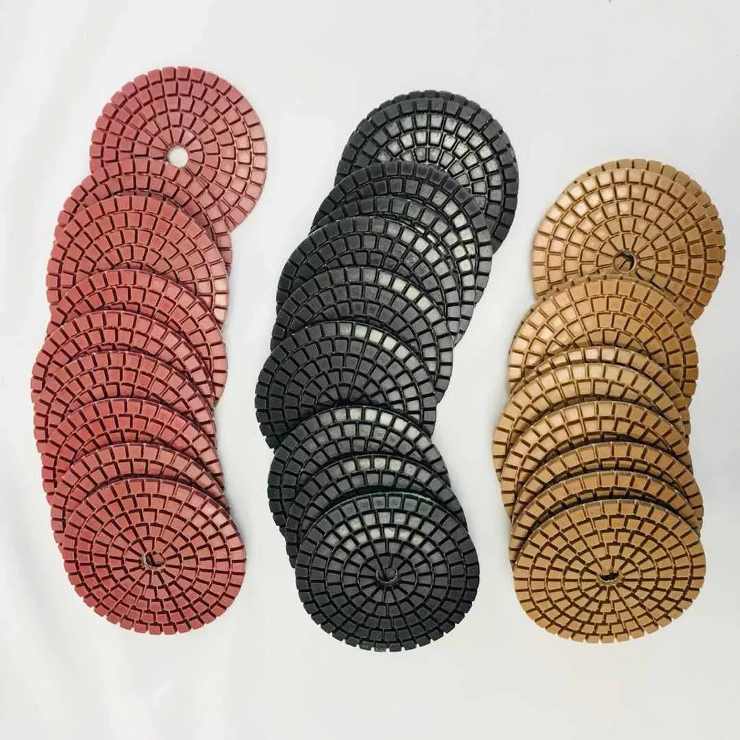 Johnson Tools 3 75mm Diamond Wet Flexible Polishing Pads untuk Kuarza Batu Marmar Granit 5