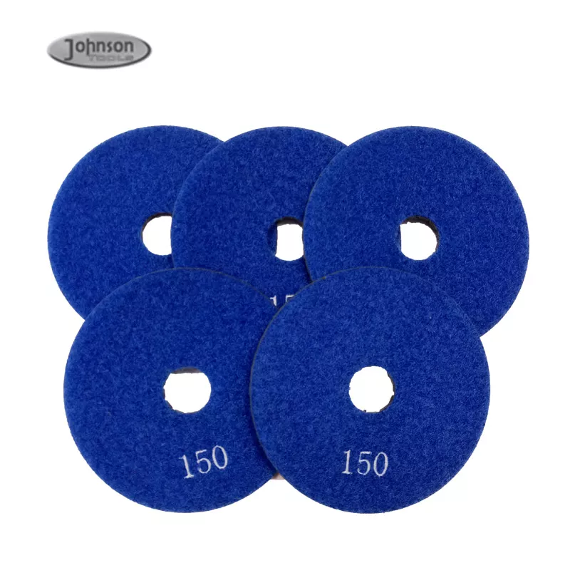 Tampone per lucidatura flessibile con diamante bagnato da 4 pollici ad alta nitidezza per pietra di granito 2